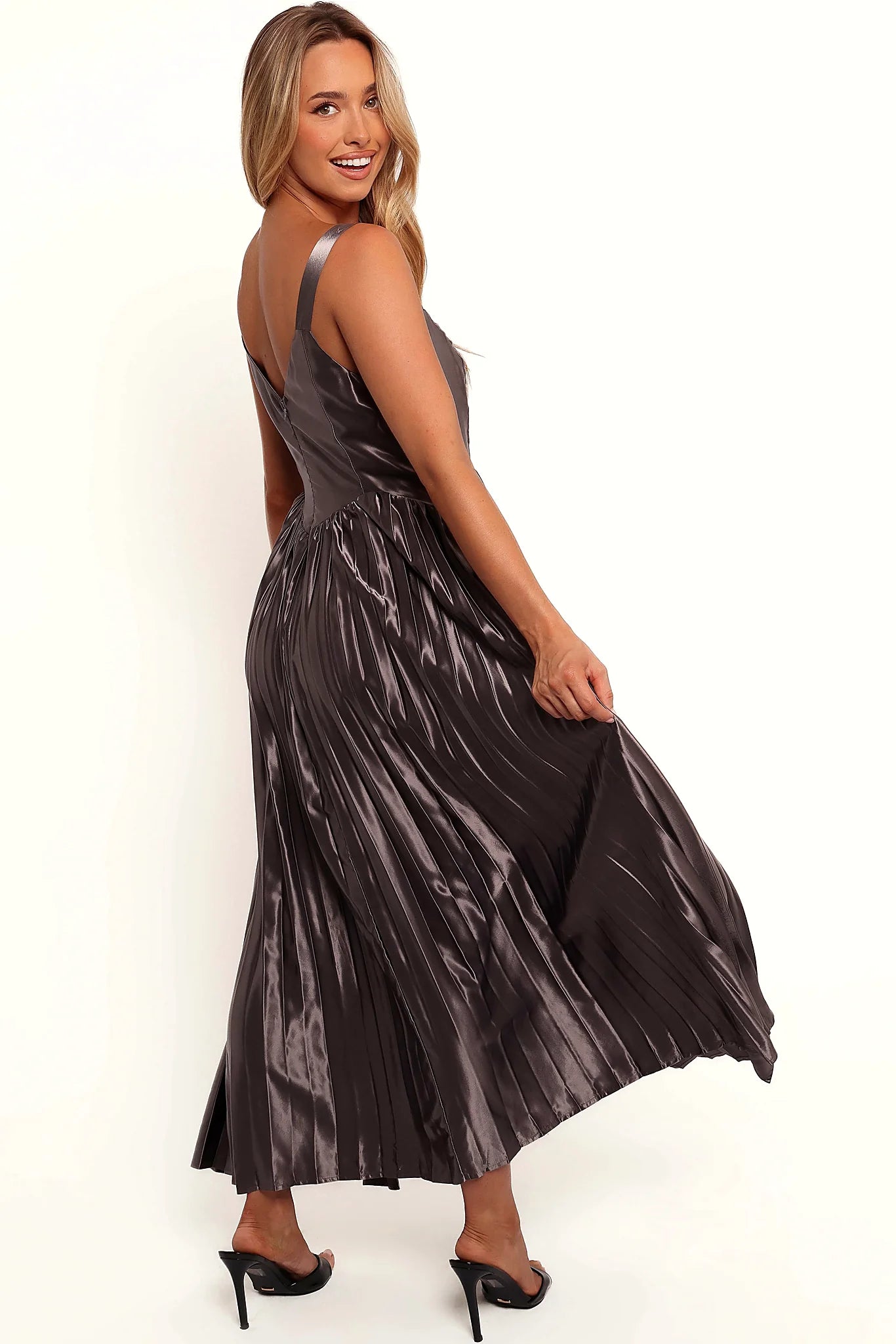 Camala Maxi Dress - Grey Silver