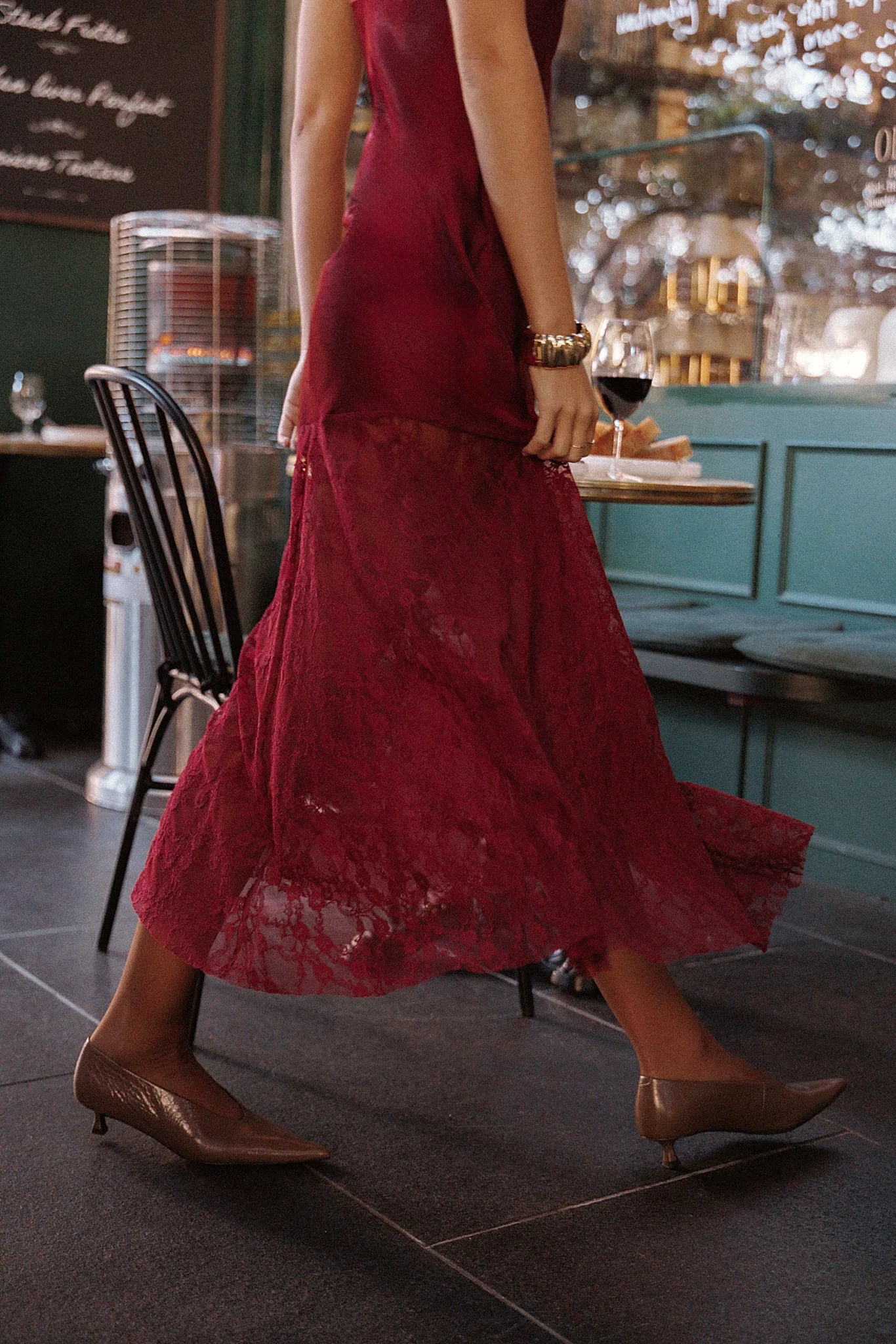 Elowyn Maxi Dress - Cherry