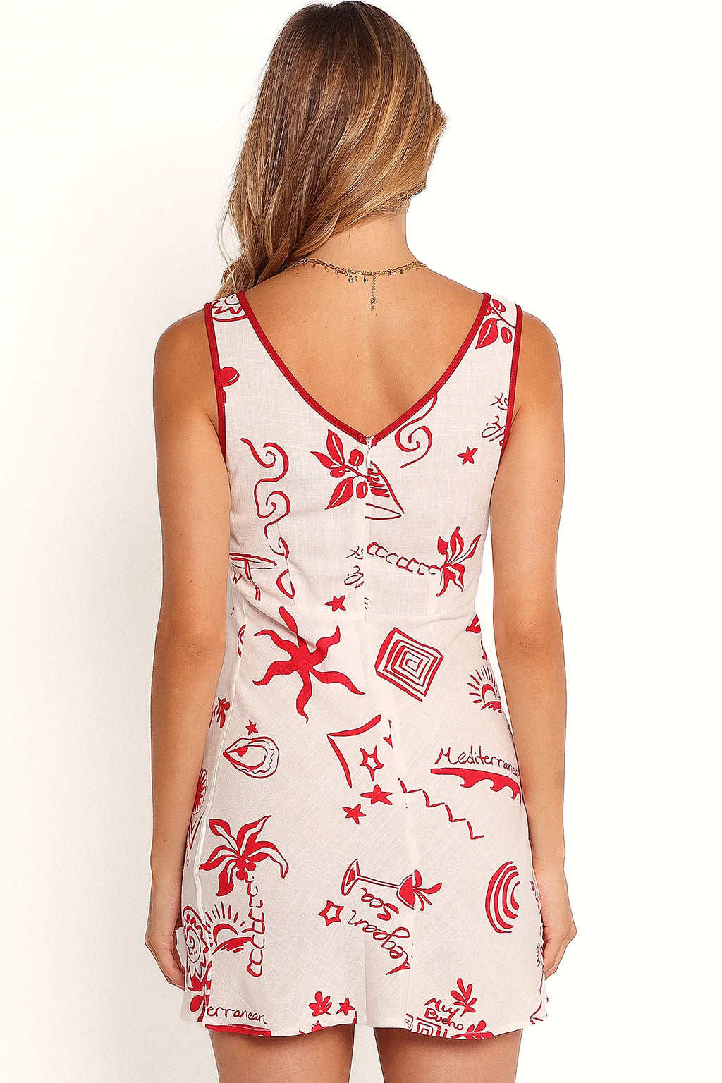 Fleur Mini Dress - Red