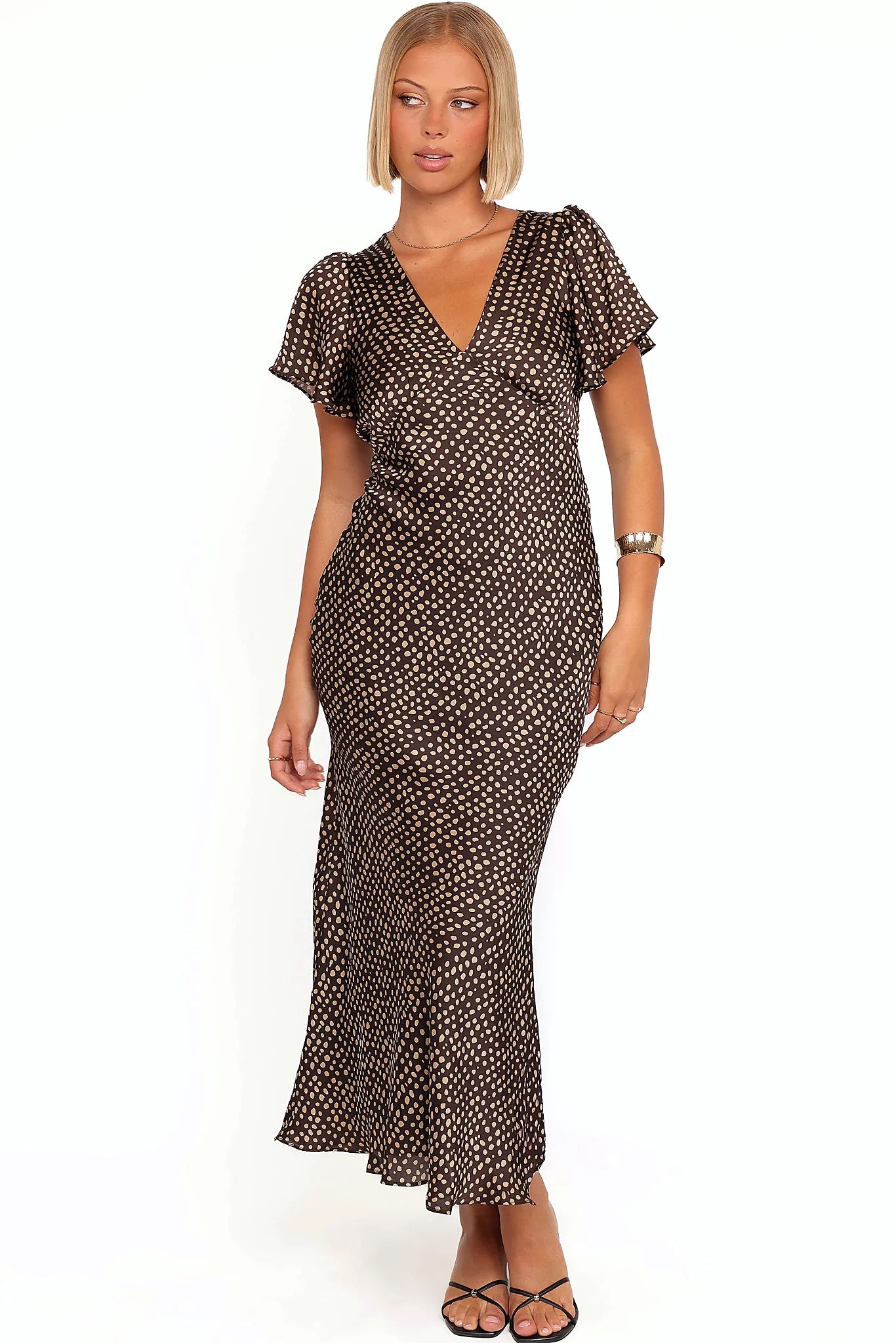 Flossy Maxi Dress - Umber/Taupe
