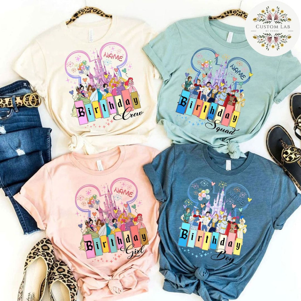 Personalized Princess Royal Castle Birthday Court Shirt