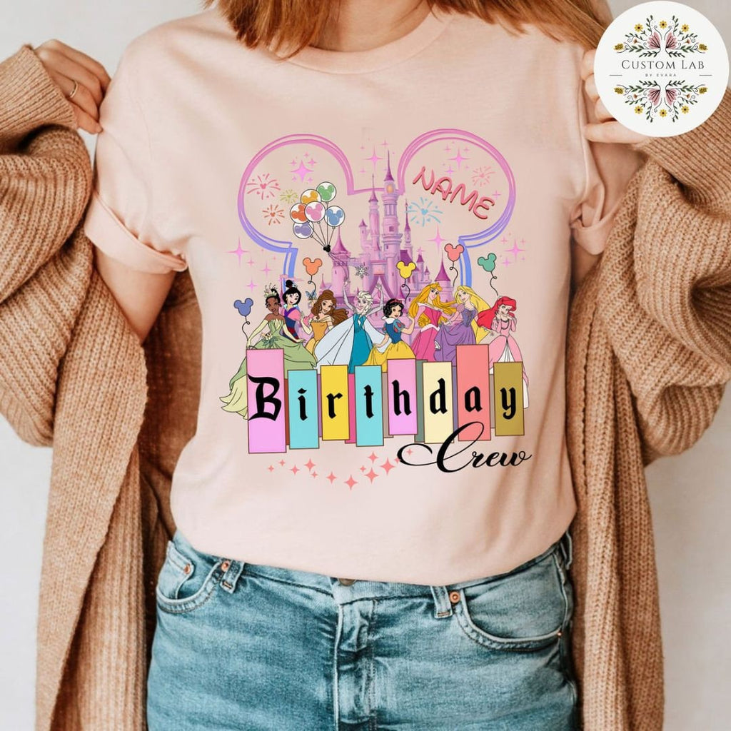 Personalized Princess Royal Castle Birthday Court Shirt