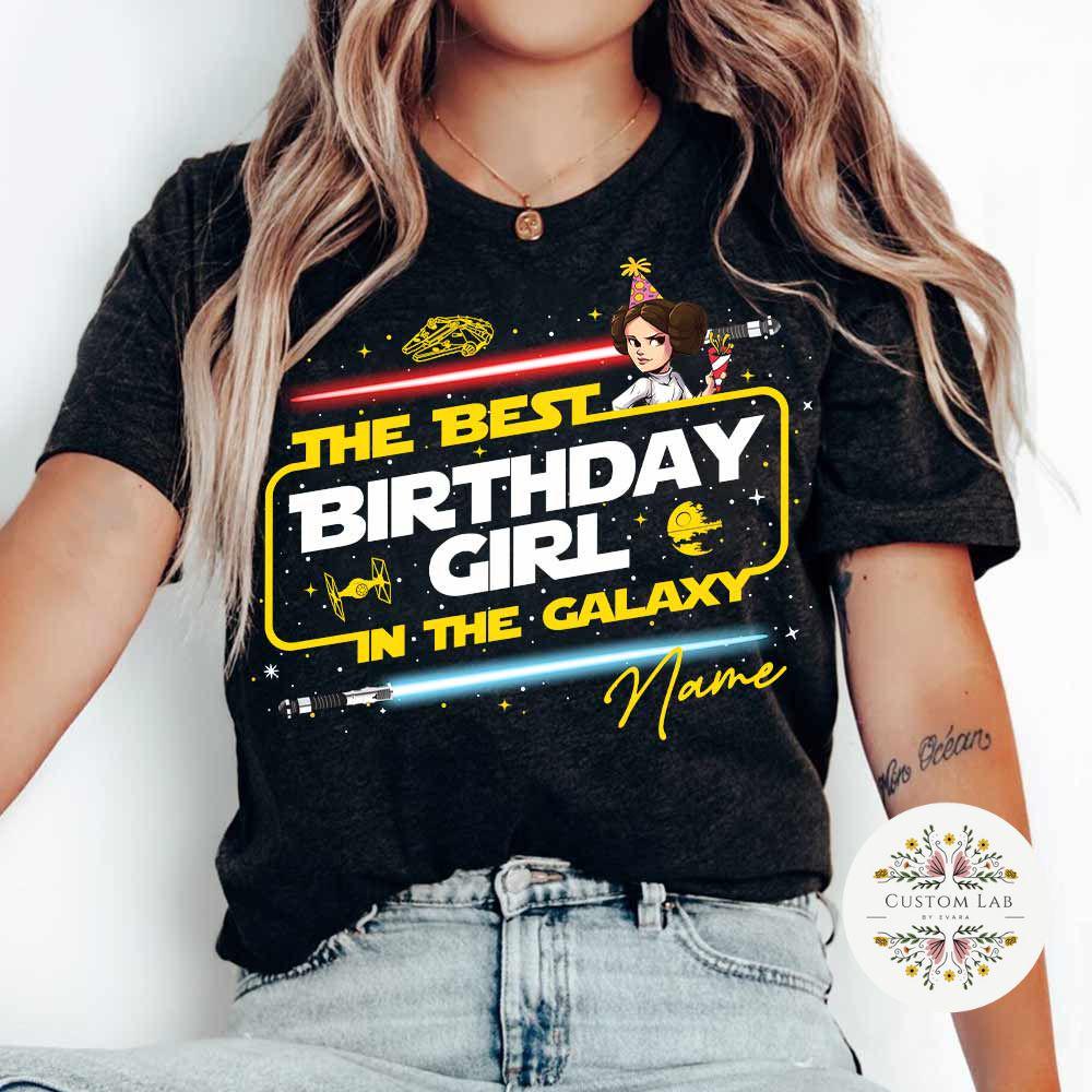 Personalized Star Wars Galaxy Birthday Role Panel Shirt