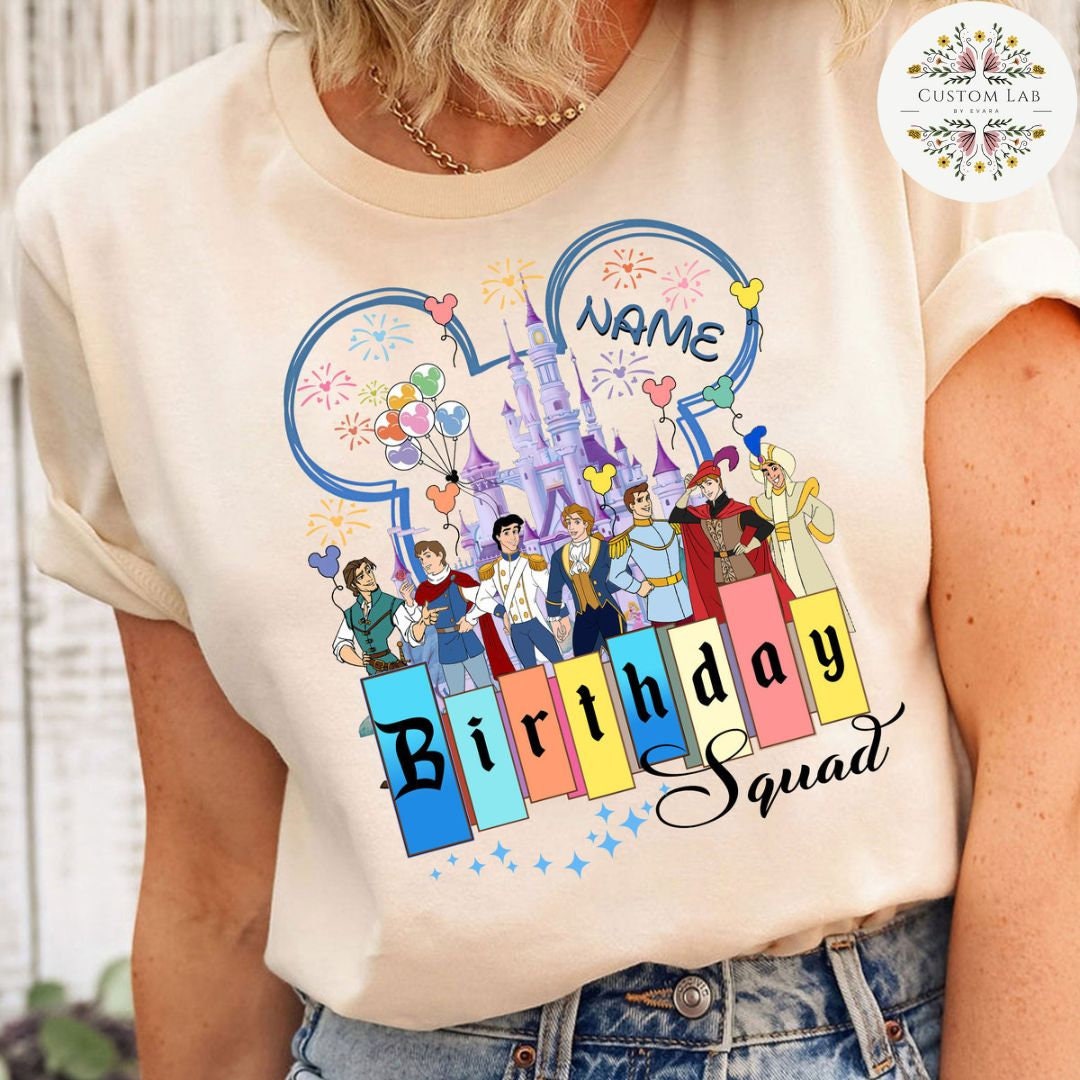 Personalized Princess Royal Castle Birthday Court Shirt