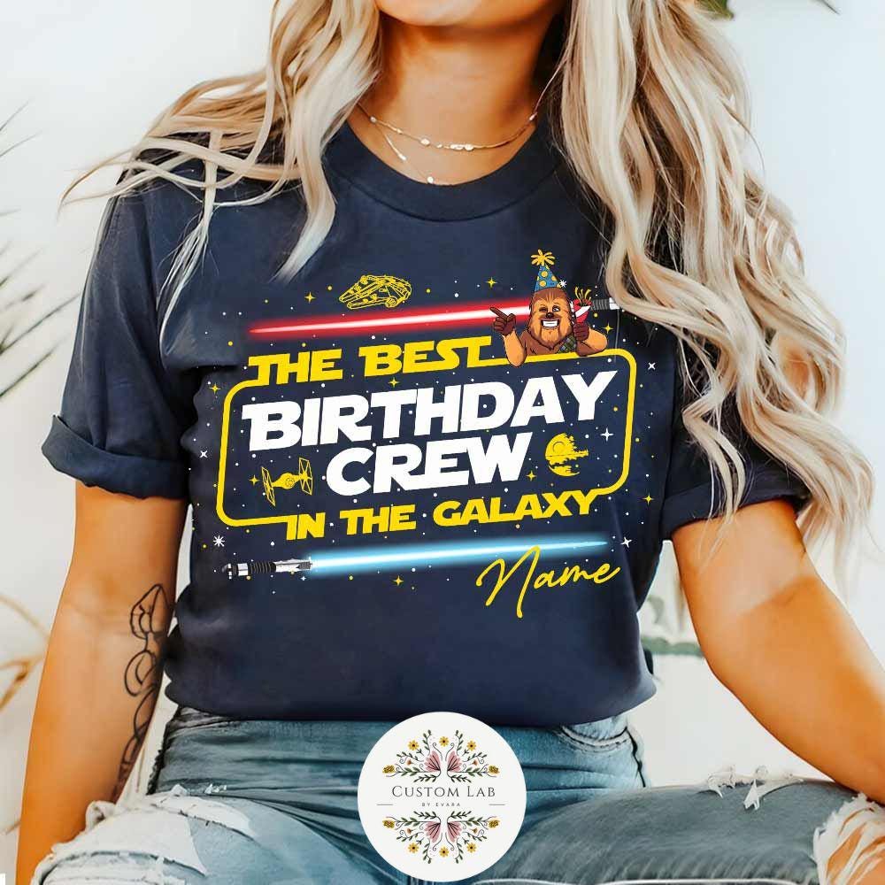 Personalized Star Wars Galaxy Birthday Role Panel Shirt