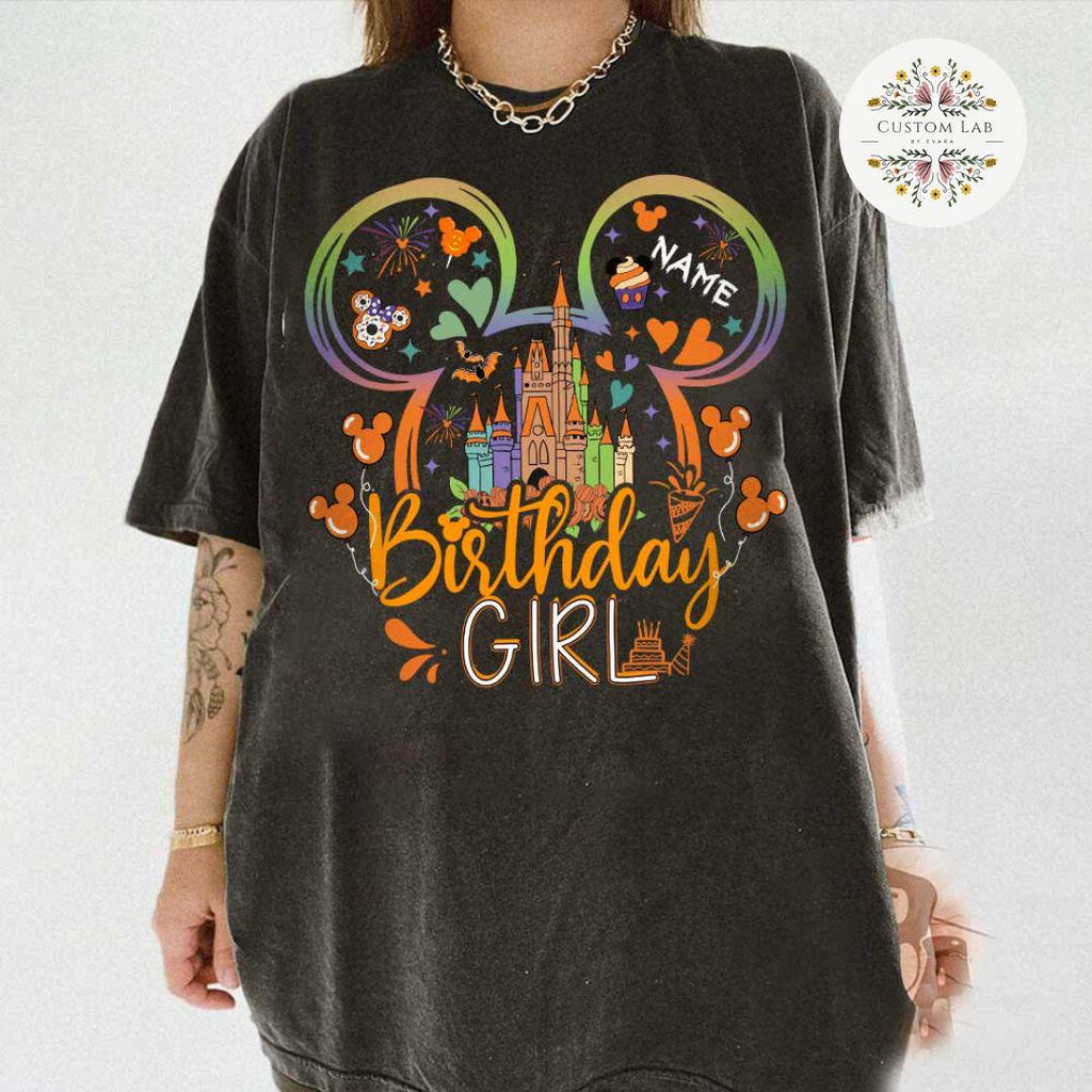 Personalized Mickey Not So Scary Castle Birthday Shirt