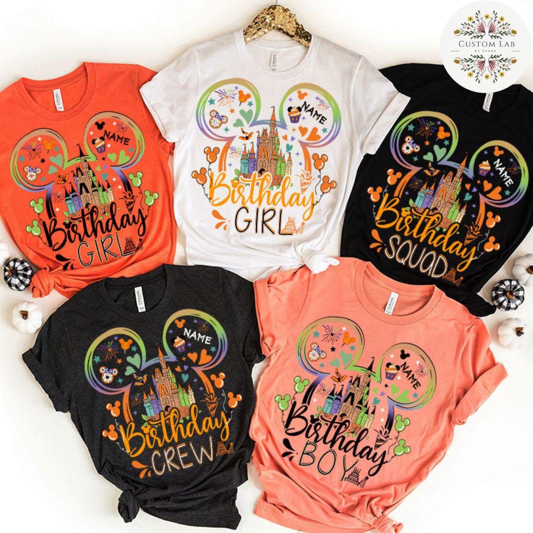 Personalized Mickey Not So Scary Castle Birthday Shirt