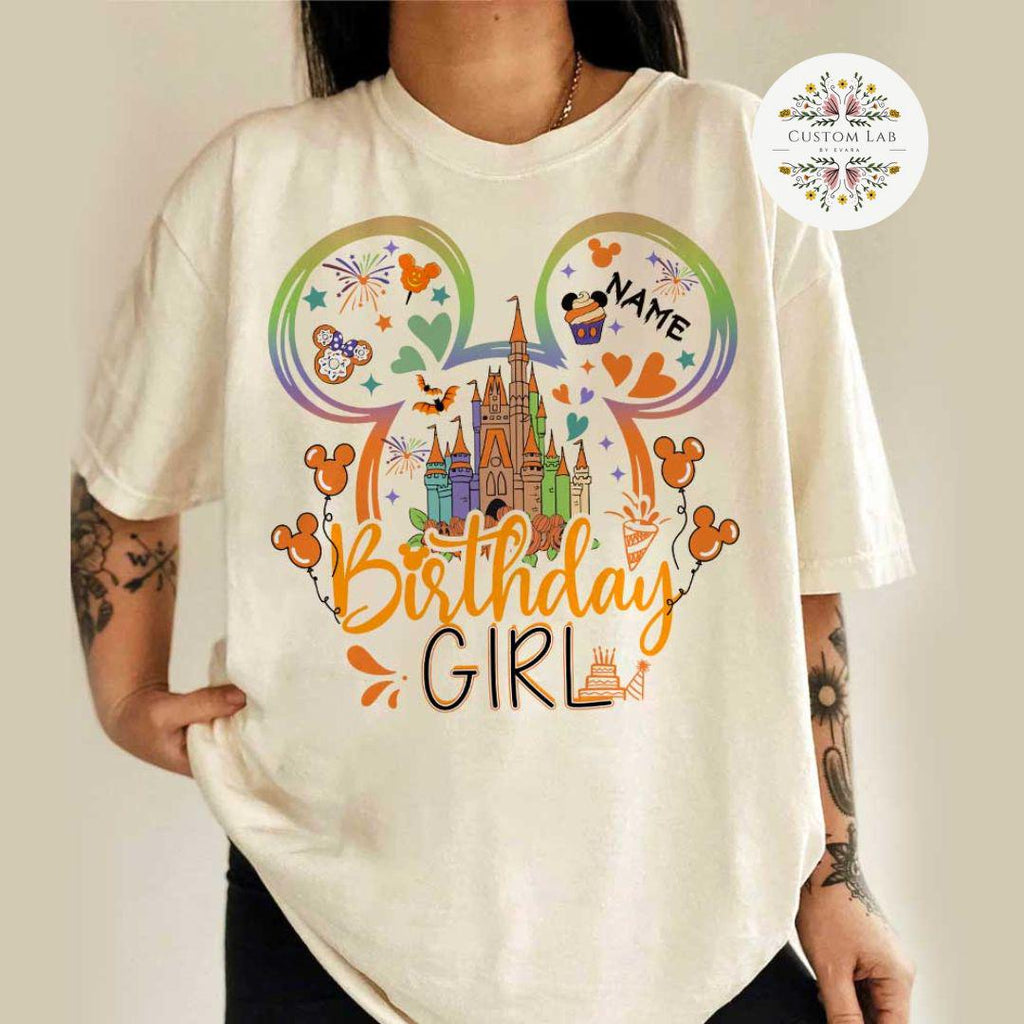 Personalized Mickey Not So Scary Castle Birthday Shirt
