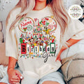 Personalized Mickey Christmas Birthday Celebration Shirt
