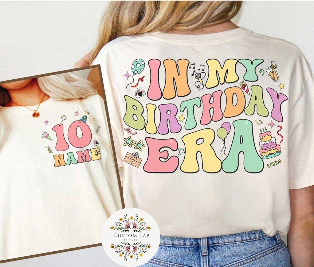 Personalized Mickey Pastel Two Sided Birthday Era Shirt