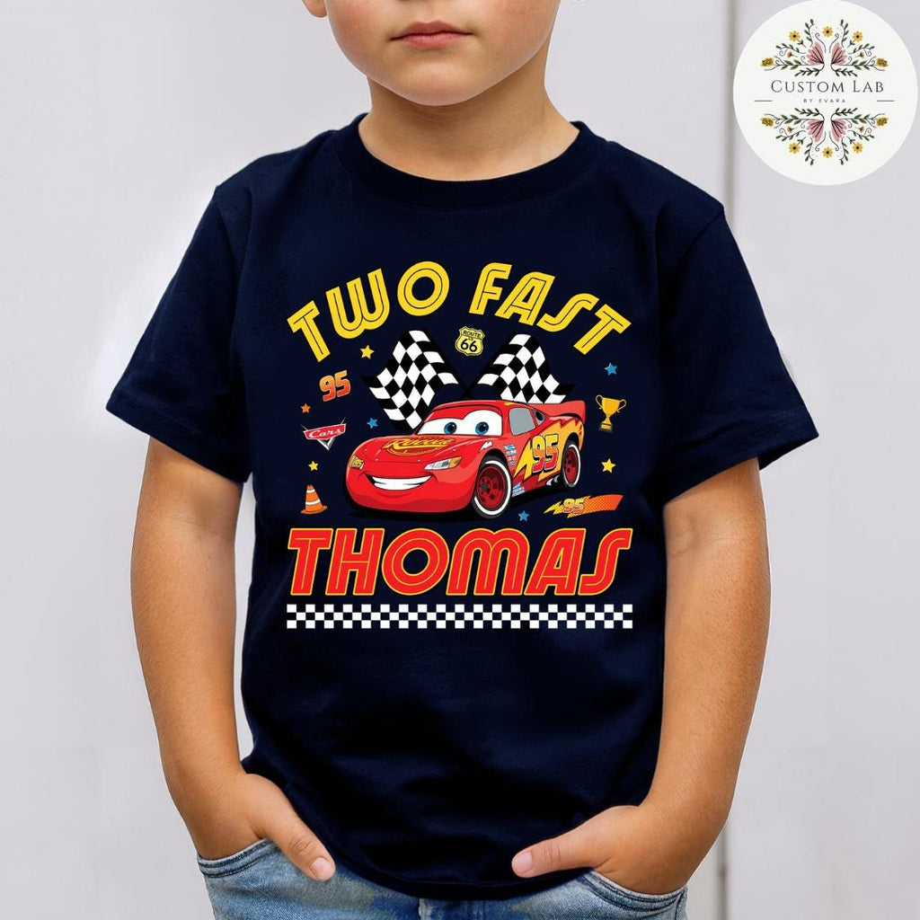 Personalized Cars Racing Birthday Family Pit Crew Shirt