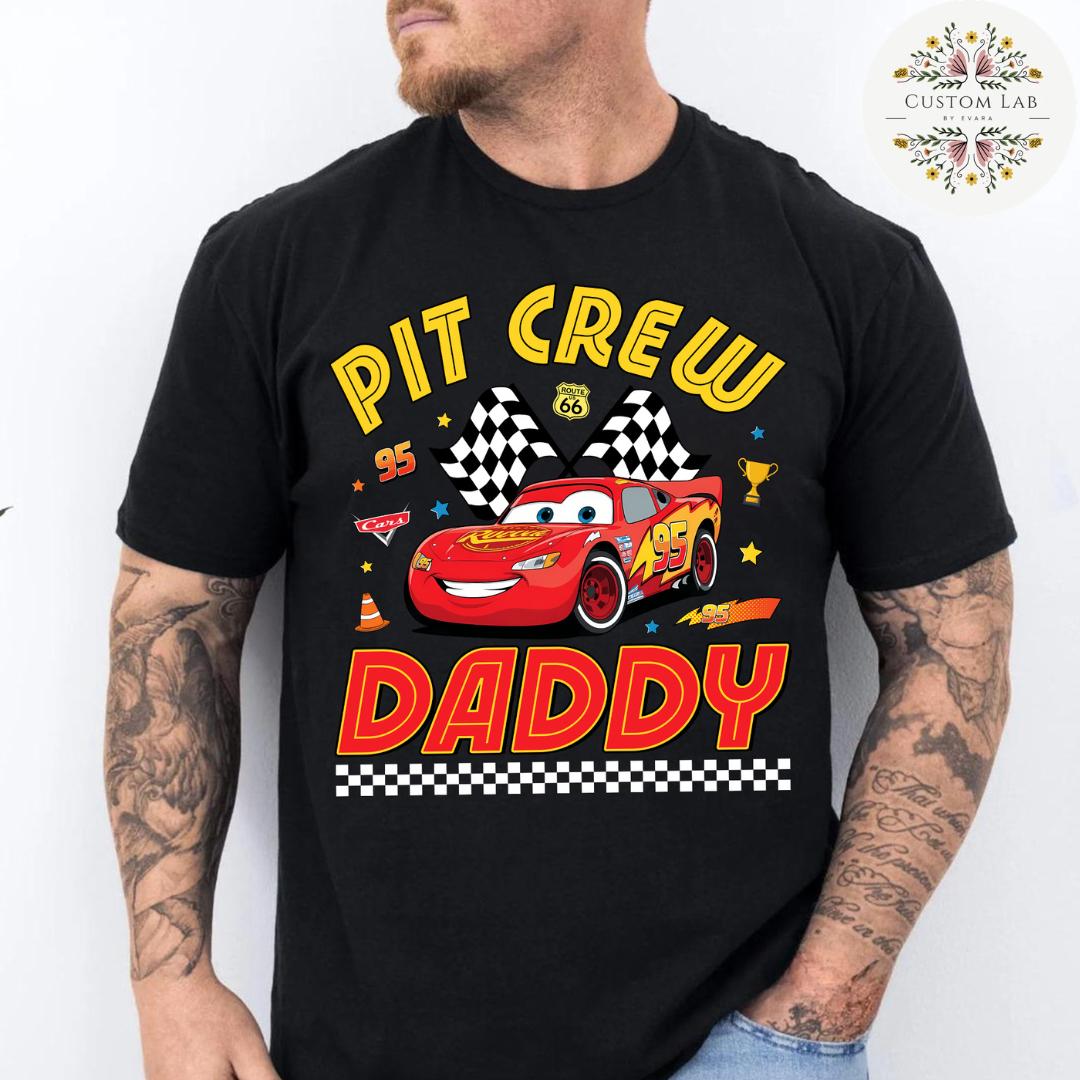 Personalized Cars Racing Birthday Family Pit Crew Shirt