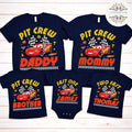 Personalized Cars Racing Birthday Family Pit Crew Shirt