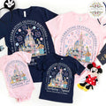 Personalized Mickey Coquette Castle Birthday Circle Shirt