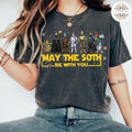 Personalized Star Wars May The Birthday Force Crew Shirt
