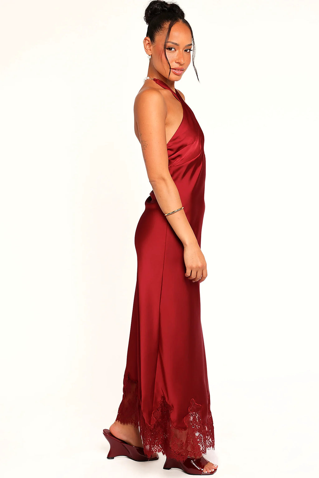 Jeannie Maxi Dress - Dark Red