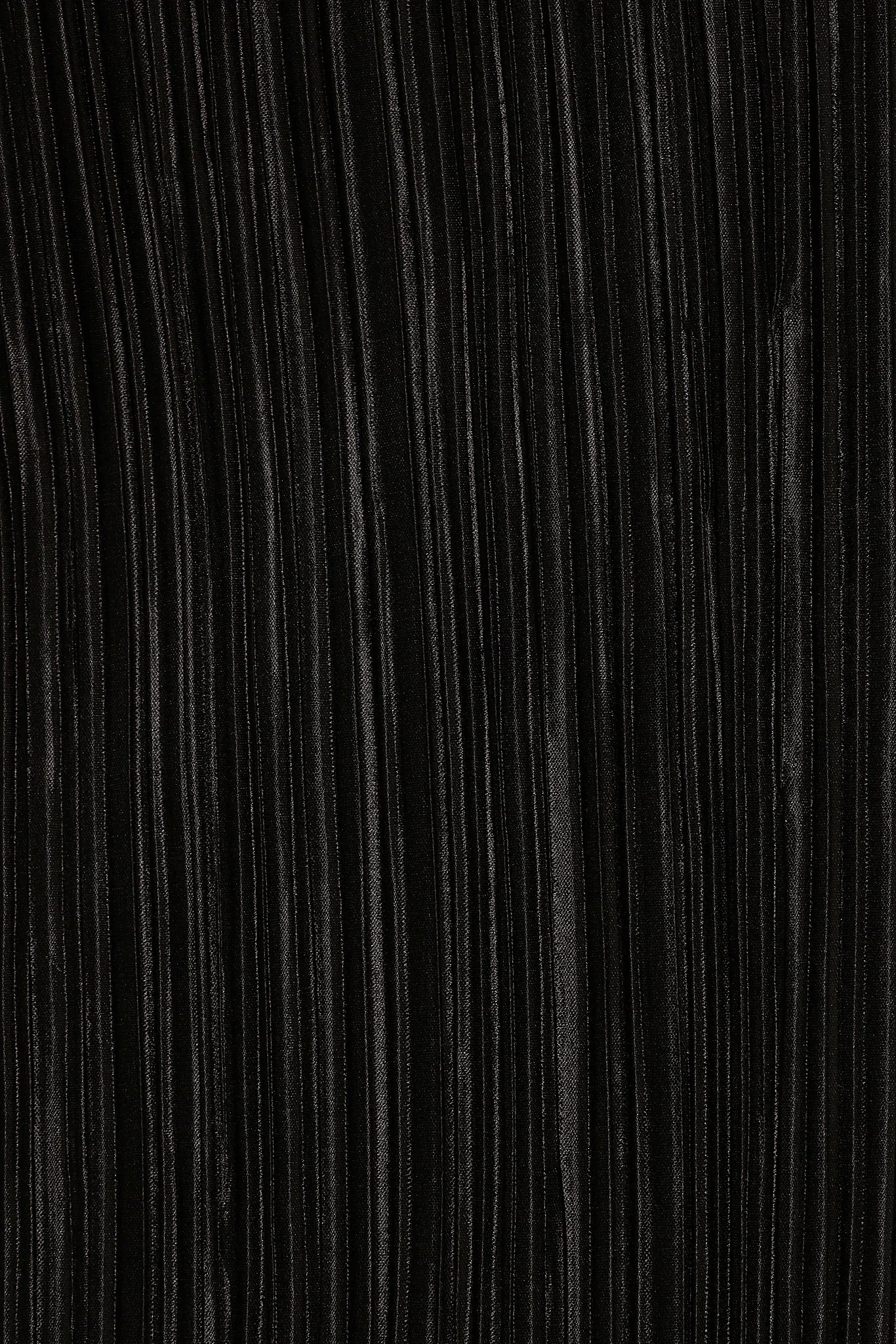 Melody Plisse Halter Maxi Dress - Black