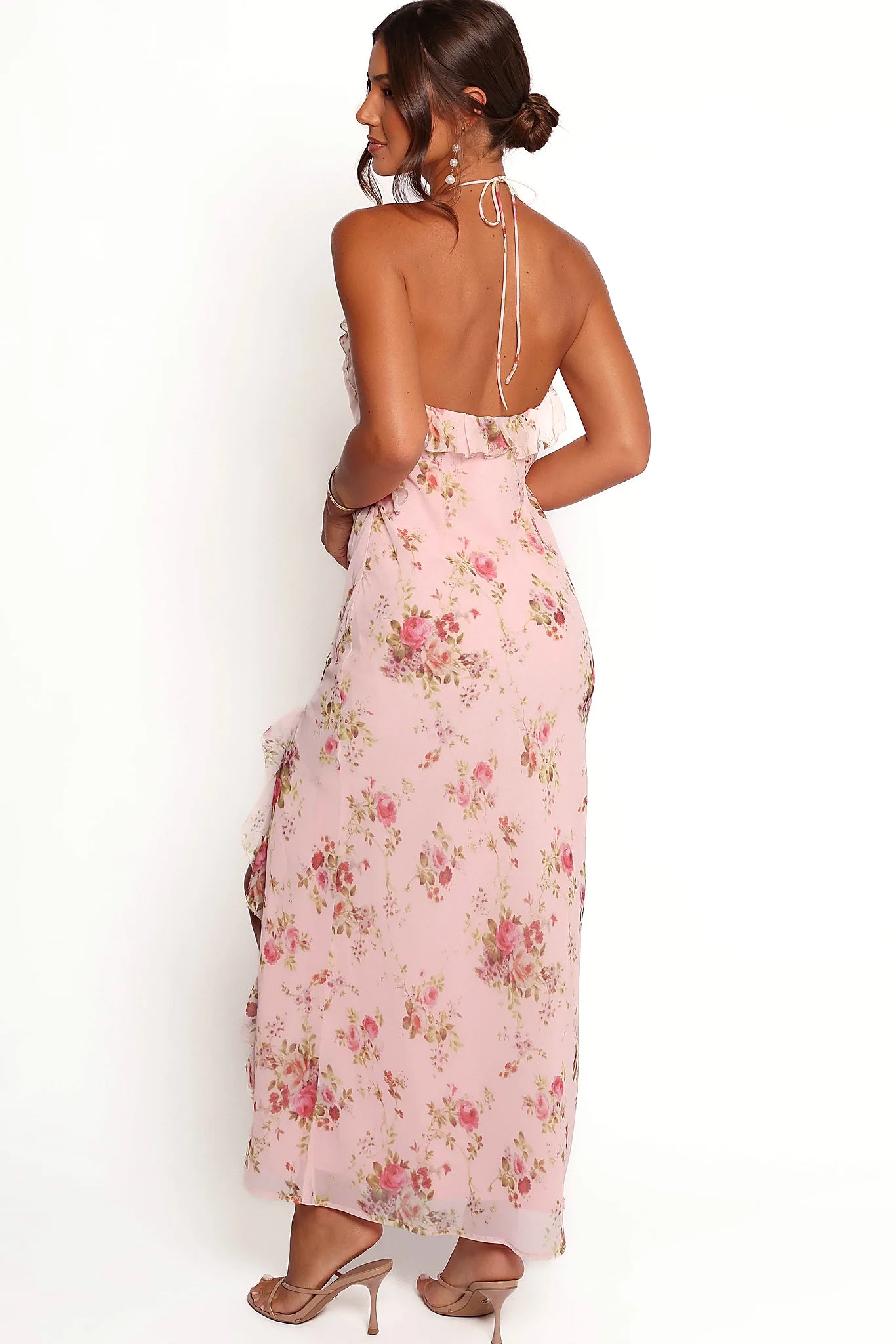 Patricia Maxi Dress - Pale Pink Floral