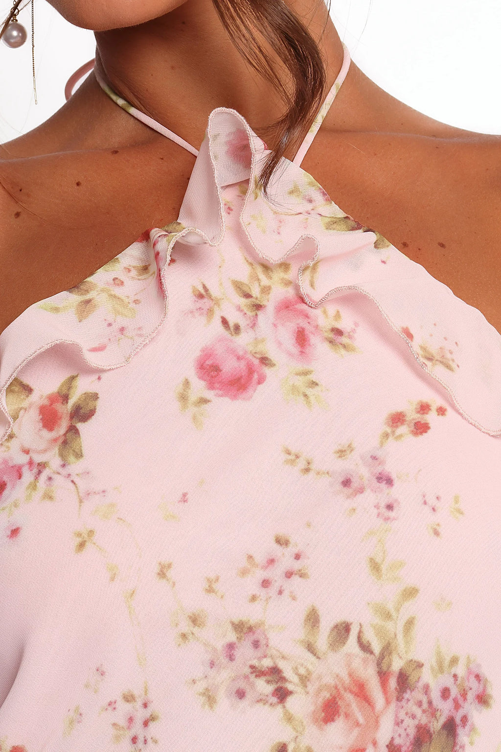 Patricia Maxi Dress - Pale Pink Floral