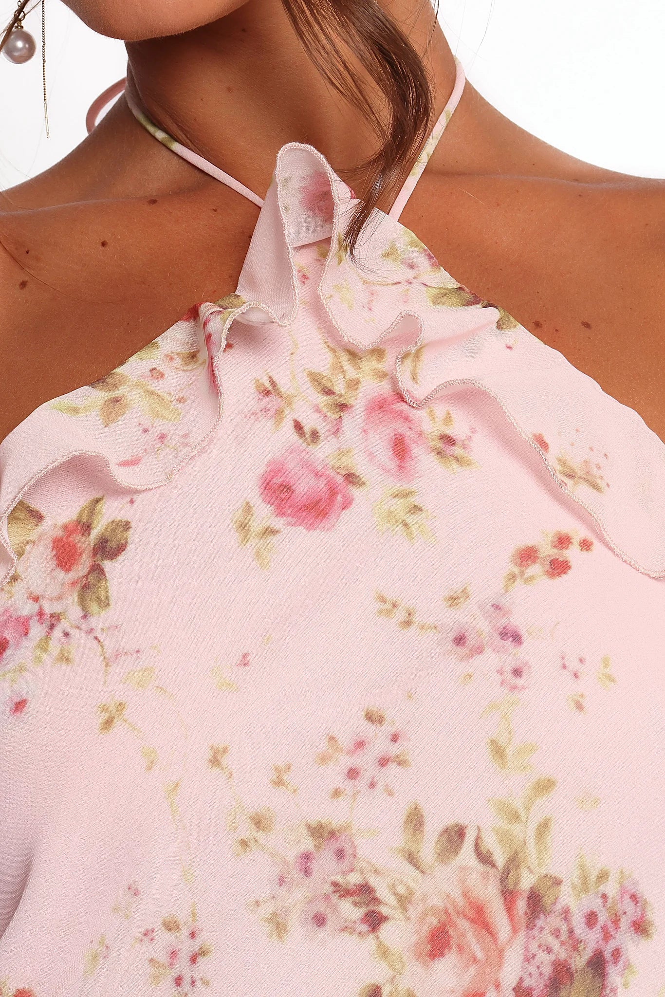 Patricia Maxi Dress - Pale Pink Floral