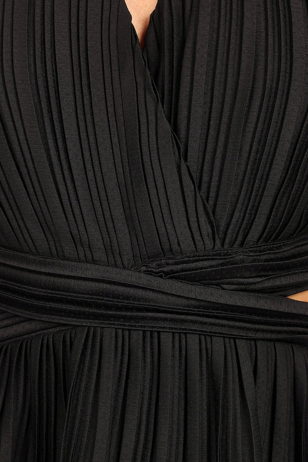 PIppa Long SLeeve Midi Dress - Black