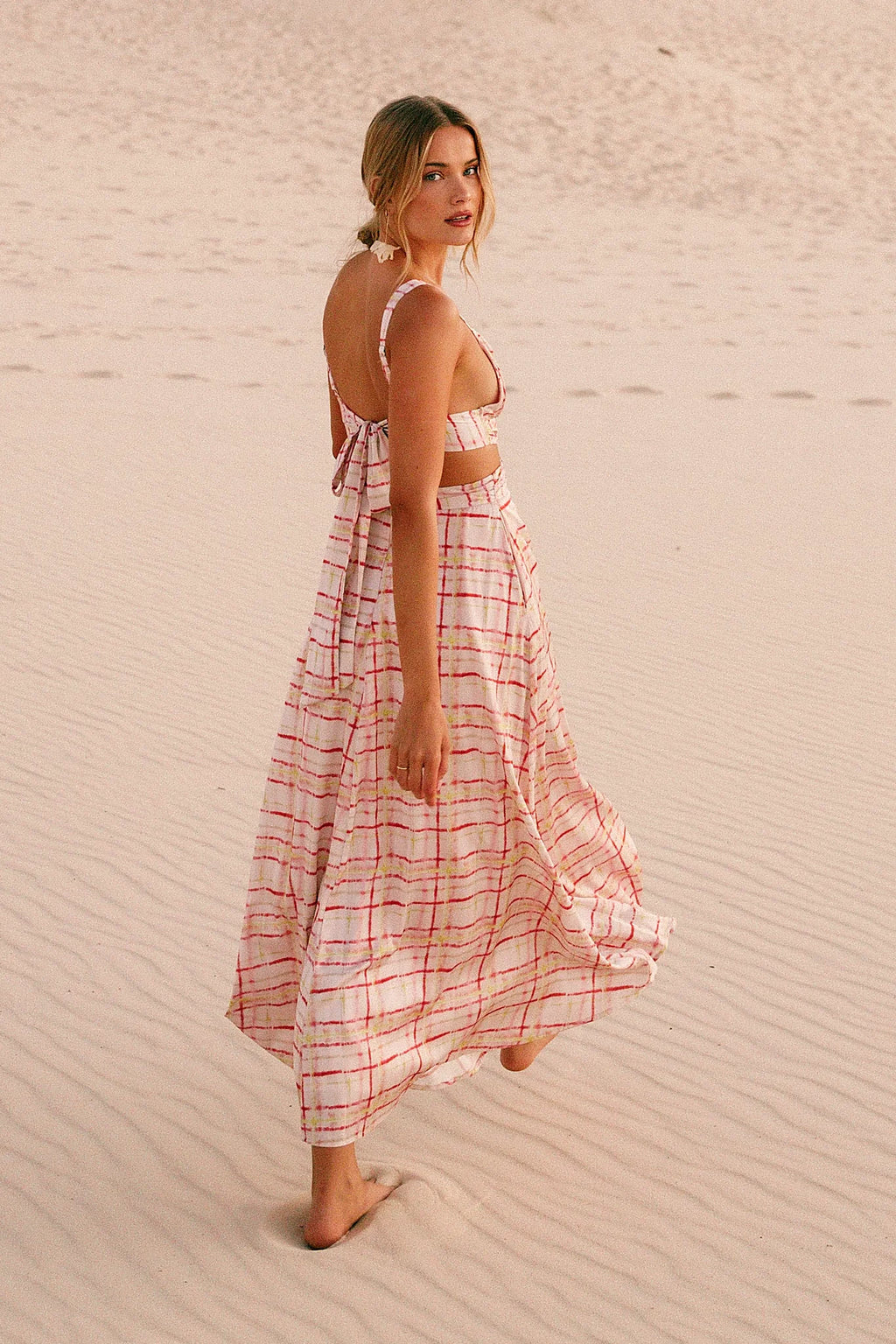Sydney Maxi Dress - Sunset Check