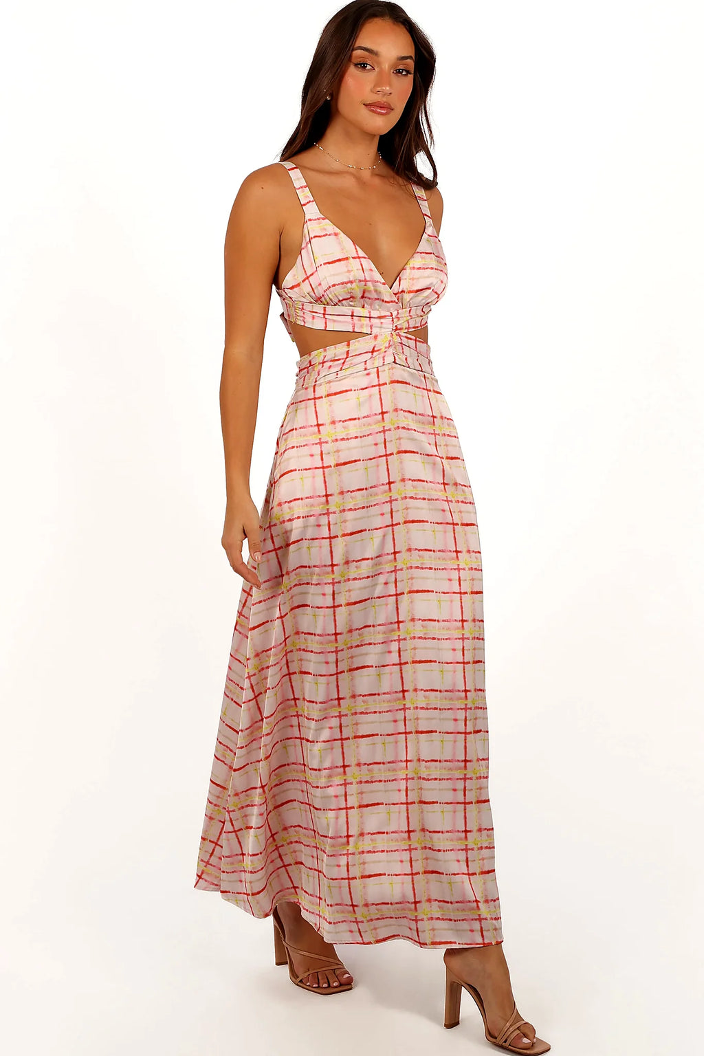 Sydney Maxi Dress - Sunset Check