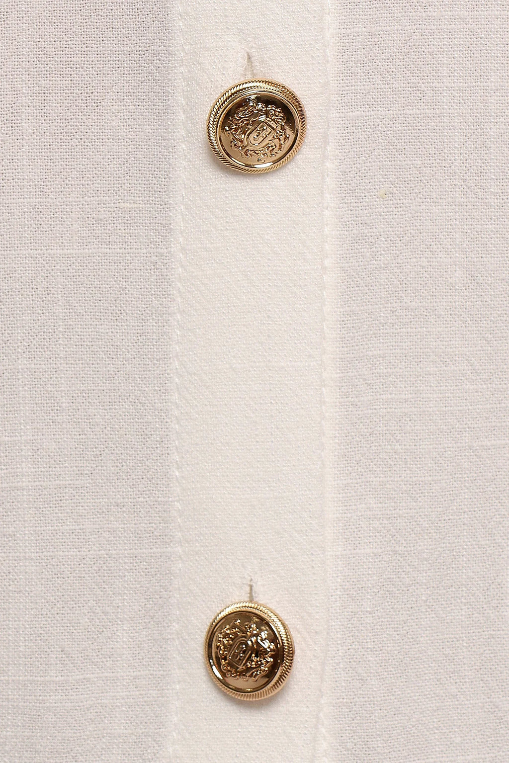 Velvette Mini Button Down Dress - White