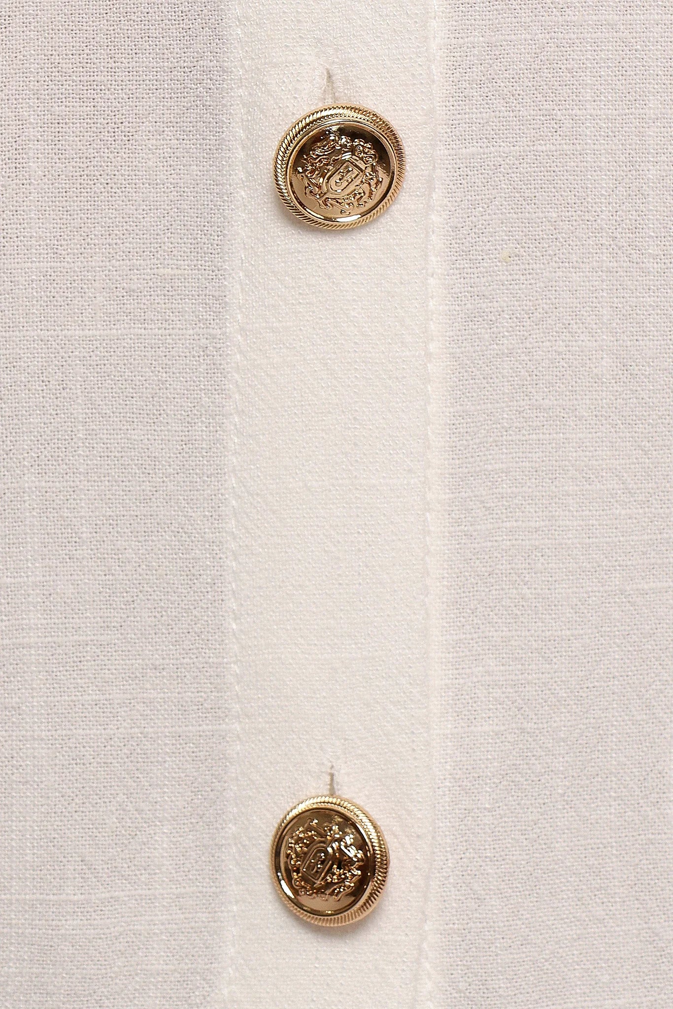 Velvette Mini Button Down Dress - White