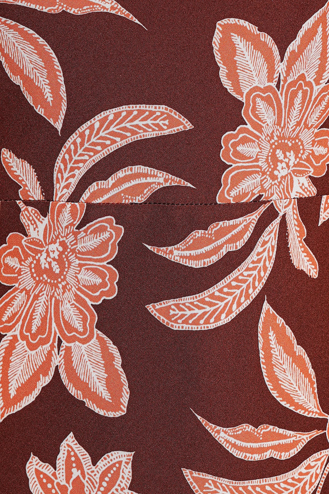 Wheeler Midi Dress - Orange Floral
