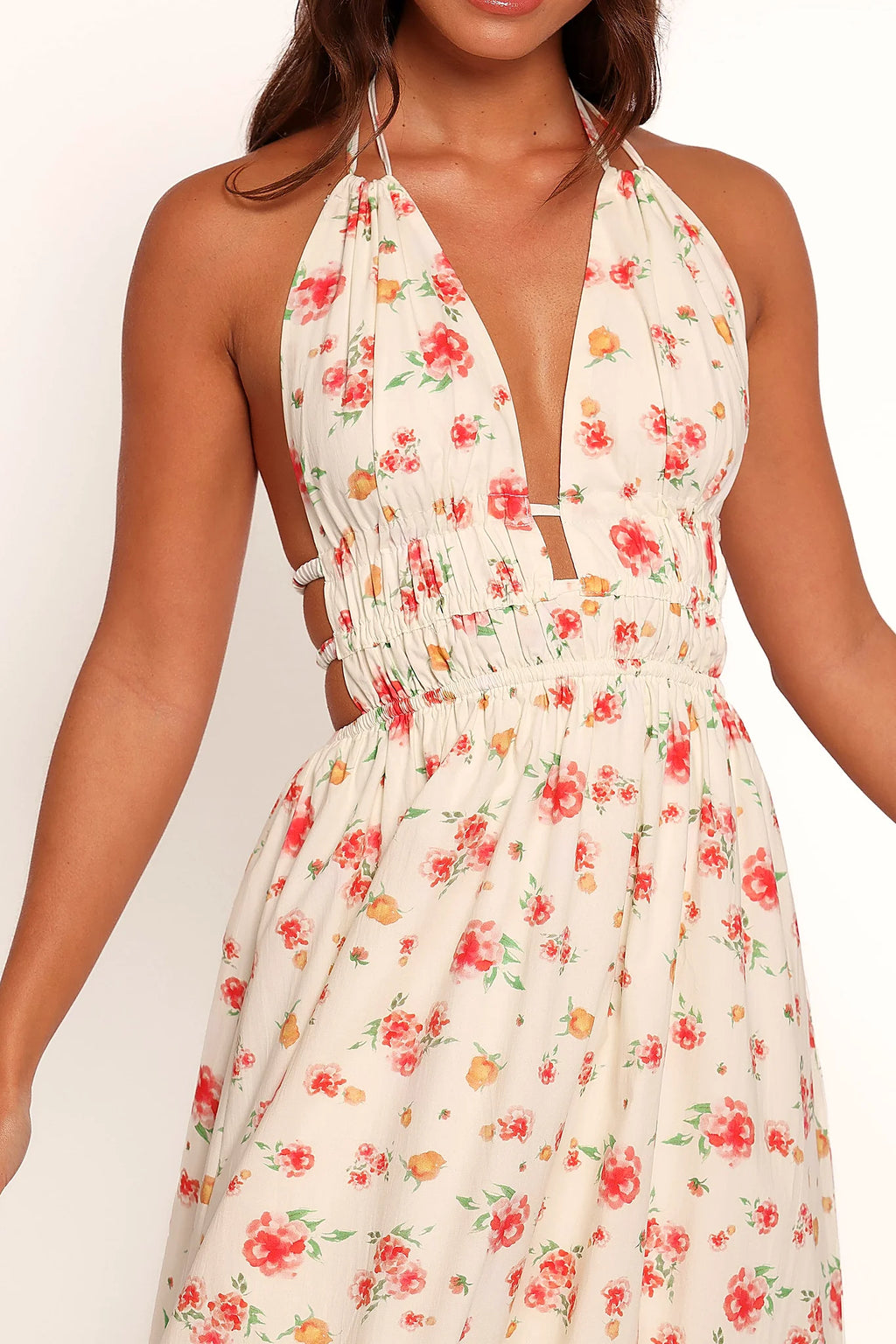 Wilder Halterneck Maxi Dress - Pink Floral