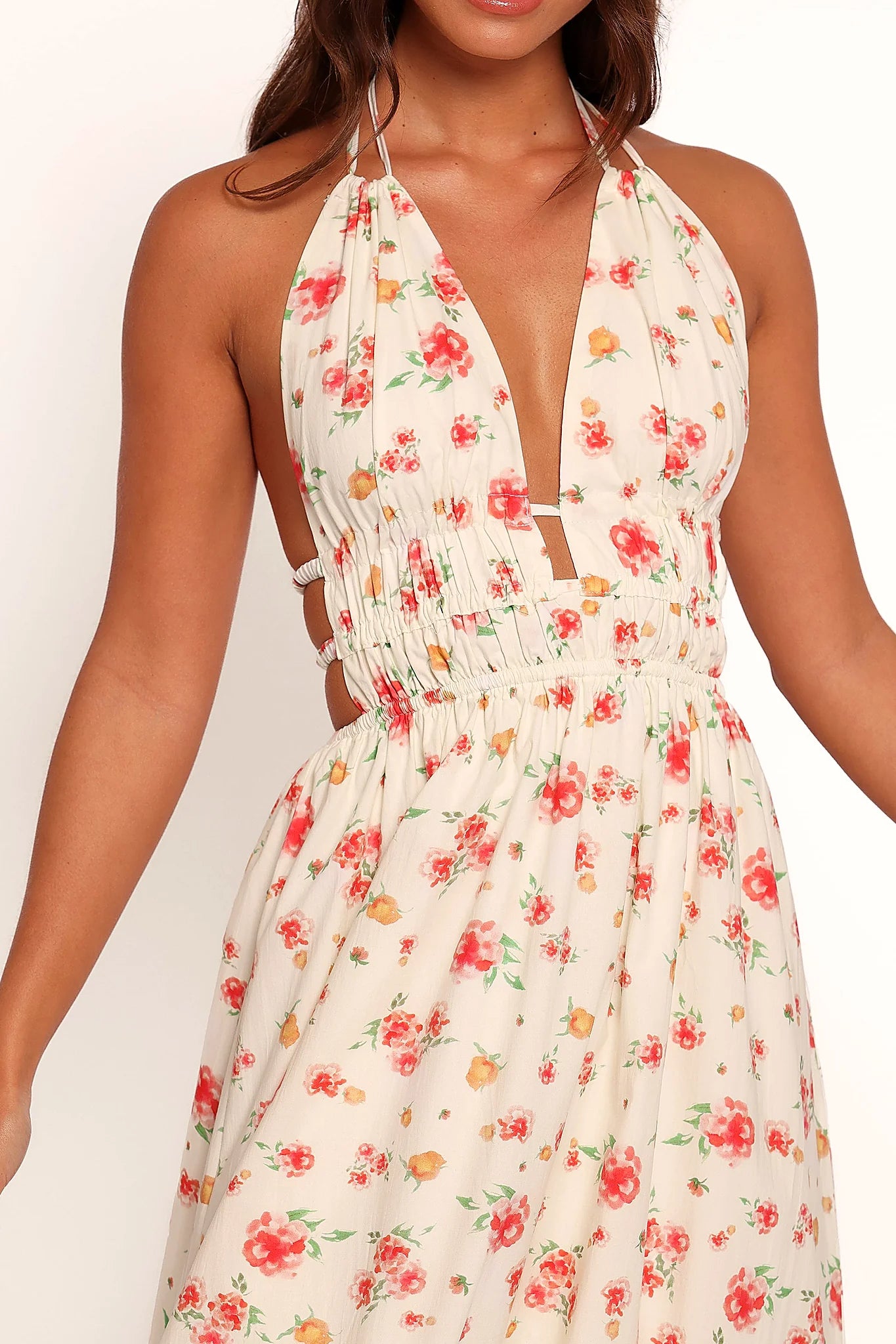 Wilder Halterneck Maxi Dress - Pink Floral